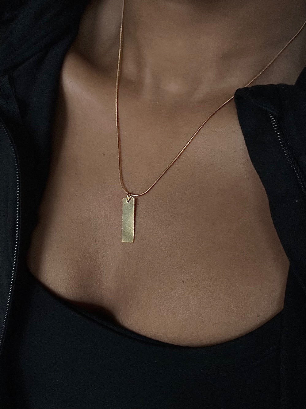 Gold Bar Pendant