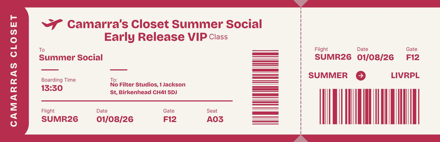 Summer Social Ticket (2nd Release): VIP